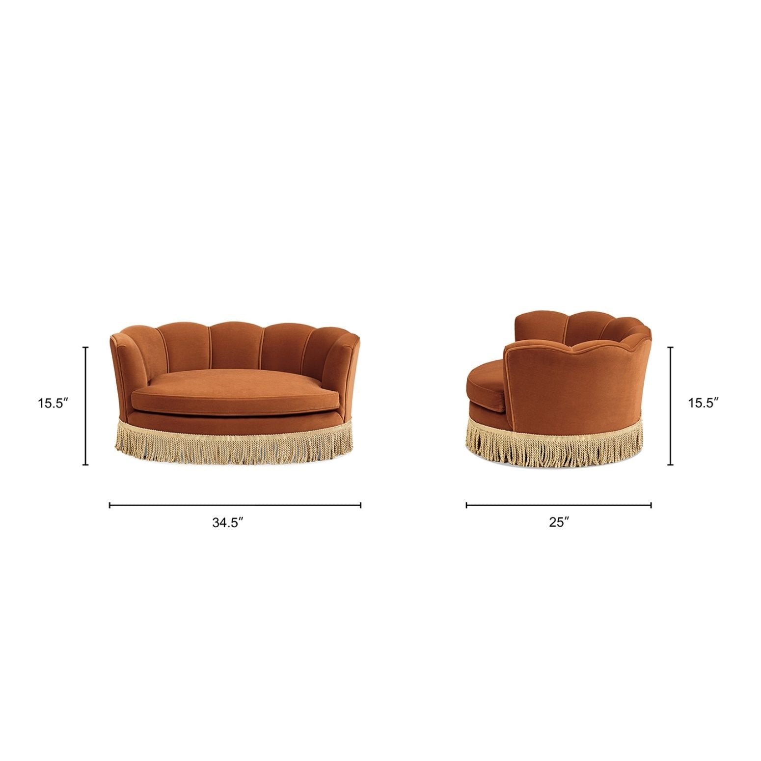 Clara - Scalloped Pet Sofa Bed