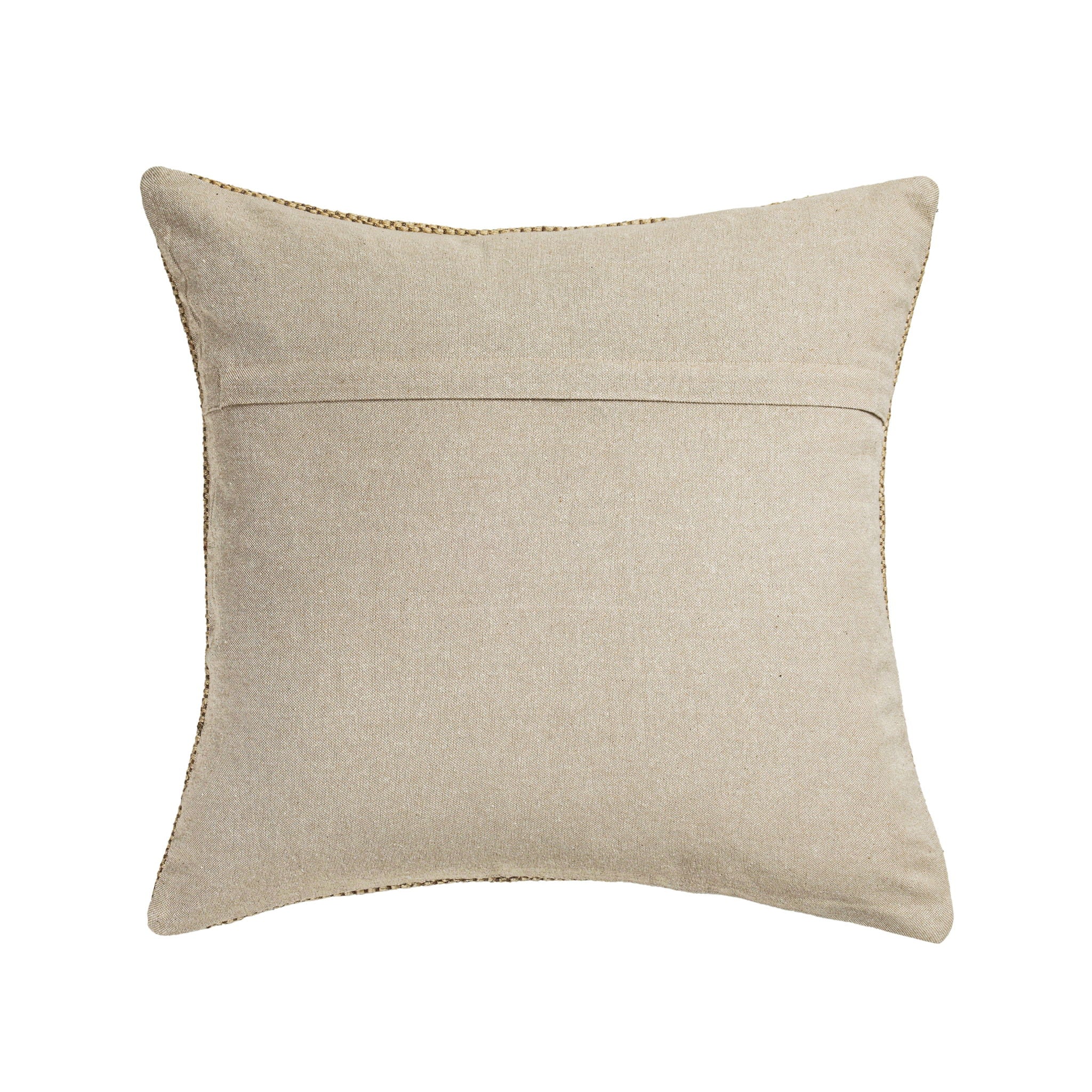 Terra - 20" Square Wool and Jute Kilim Throw Pillow (Cover) - Clay