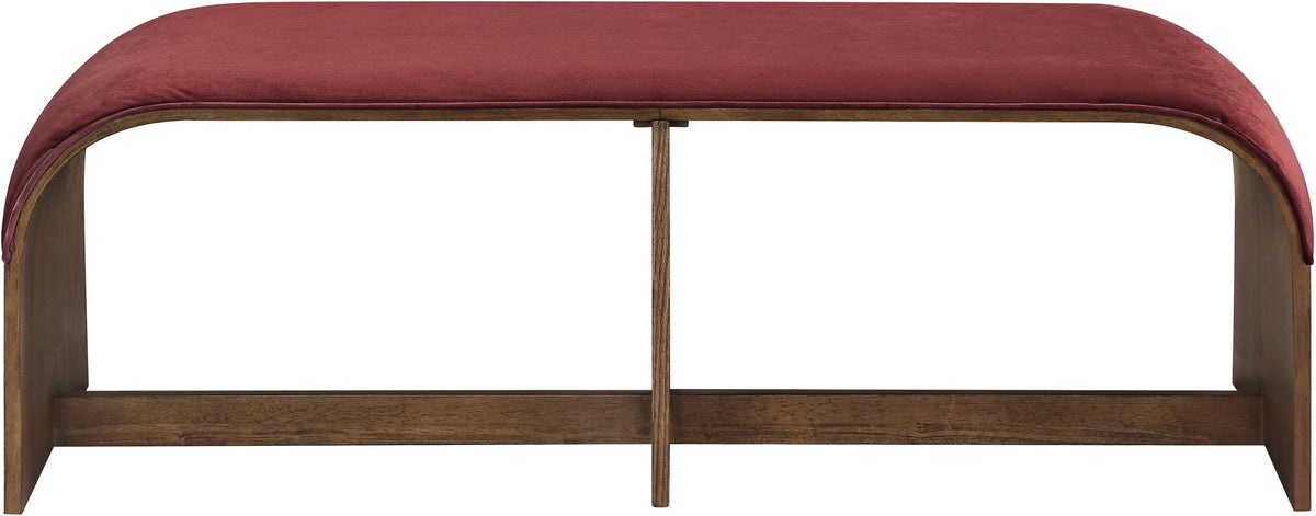 Sable - 52" Velvet Performance Fabric Upholstered Bench