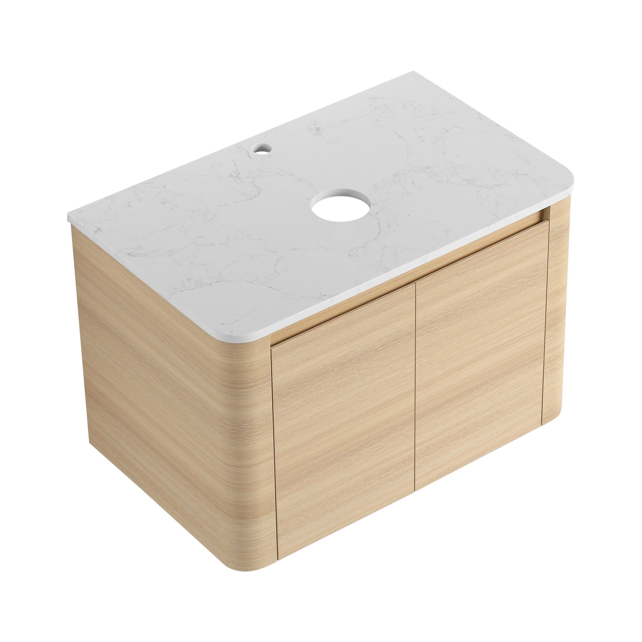 Wall Mounted Bathroom Vanity With Soft Close Door, Excluding Sink