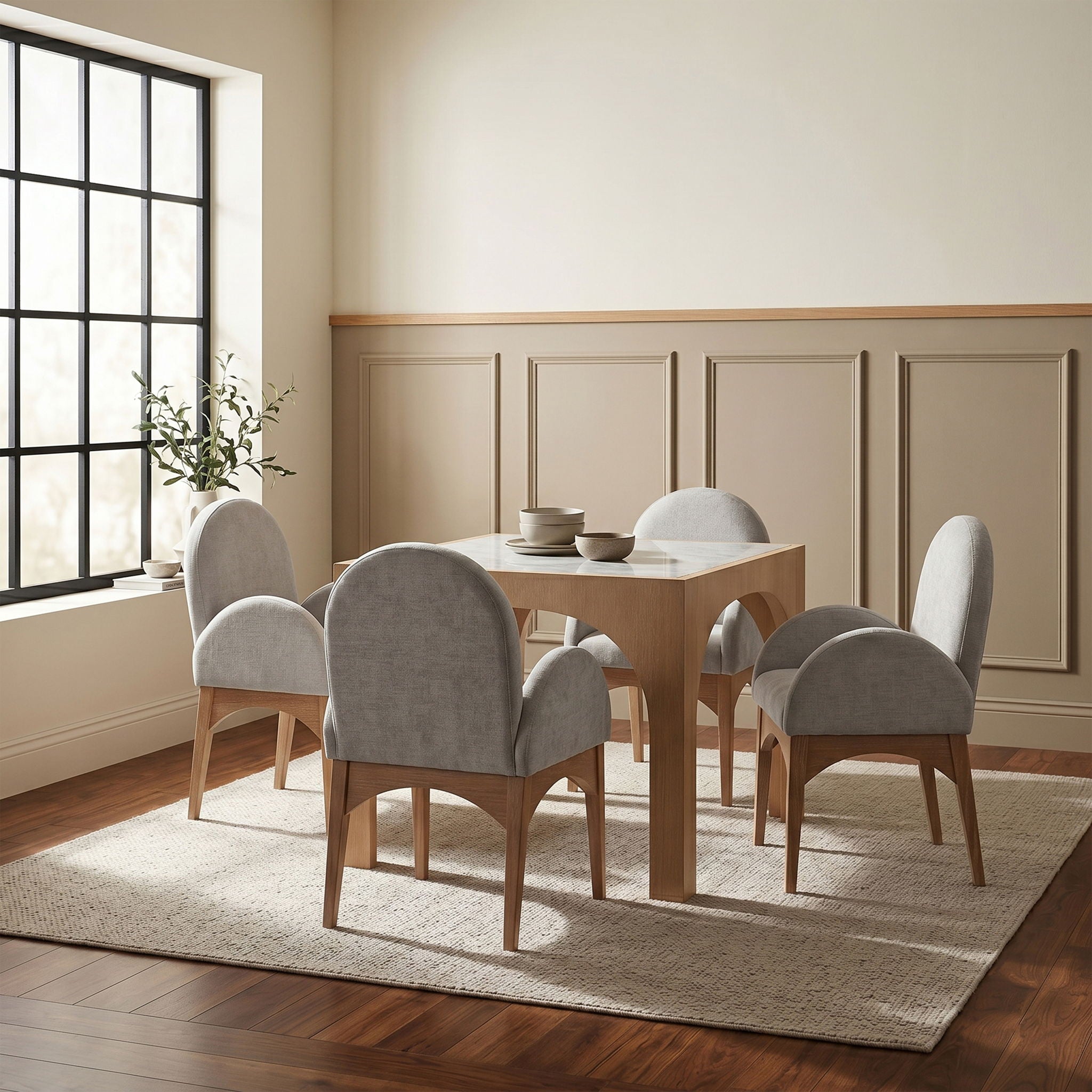 Waldorf - Tempered Glass Top Table