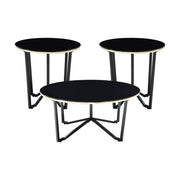 Amara - 3 Piece Pack Occasional Set - Black