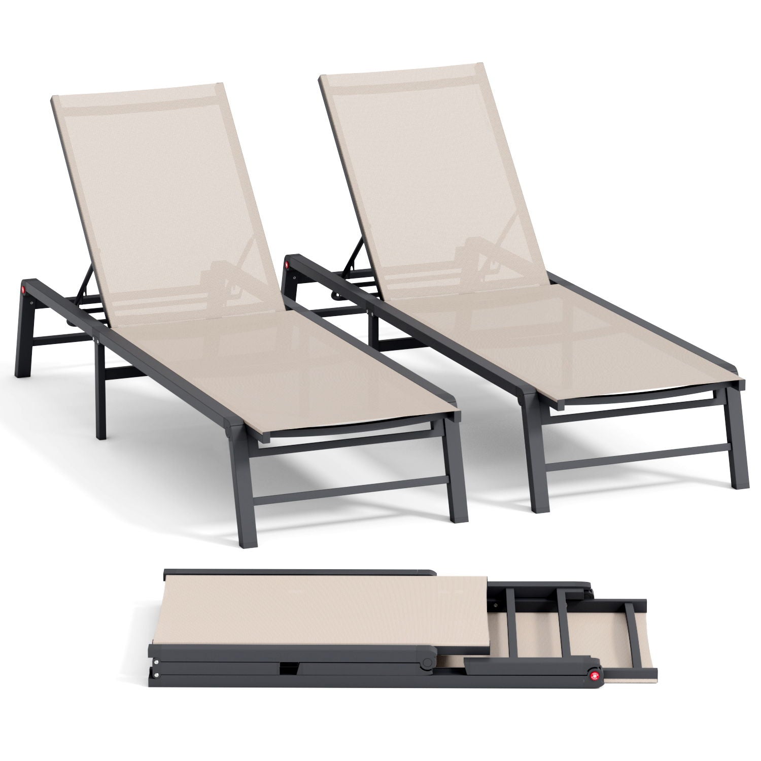 Chaise Lounge Outdoor (Set of 2)