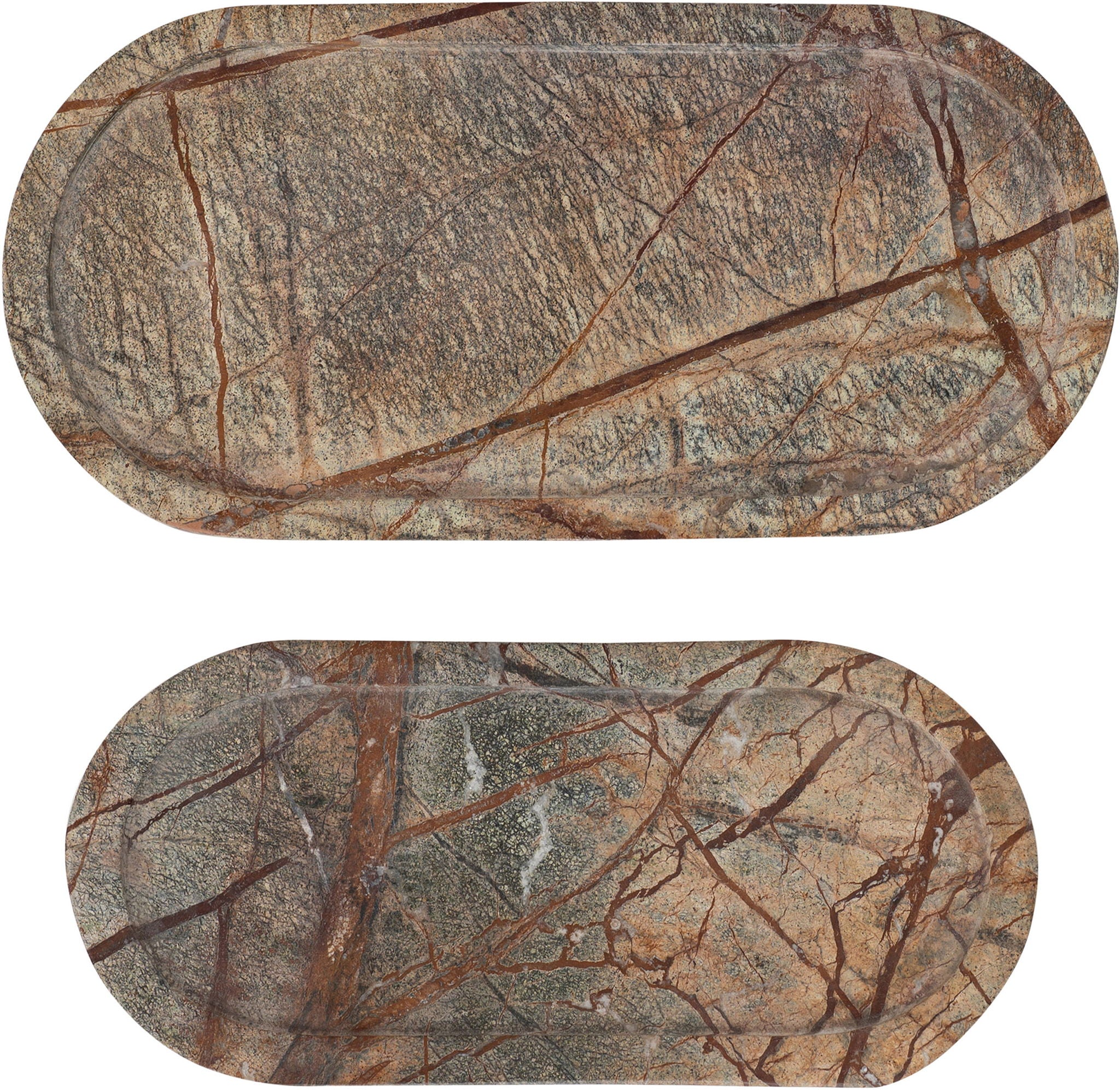 Vanta - Genuine Marble Tray (Set of 2)