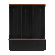 Hall Tree With Bench And Shoe Storage, 3 Large Drawers, Open Storage Shelves & Hooks