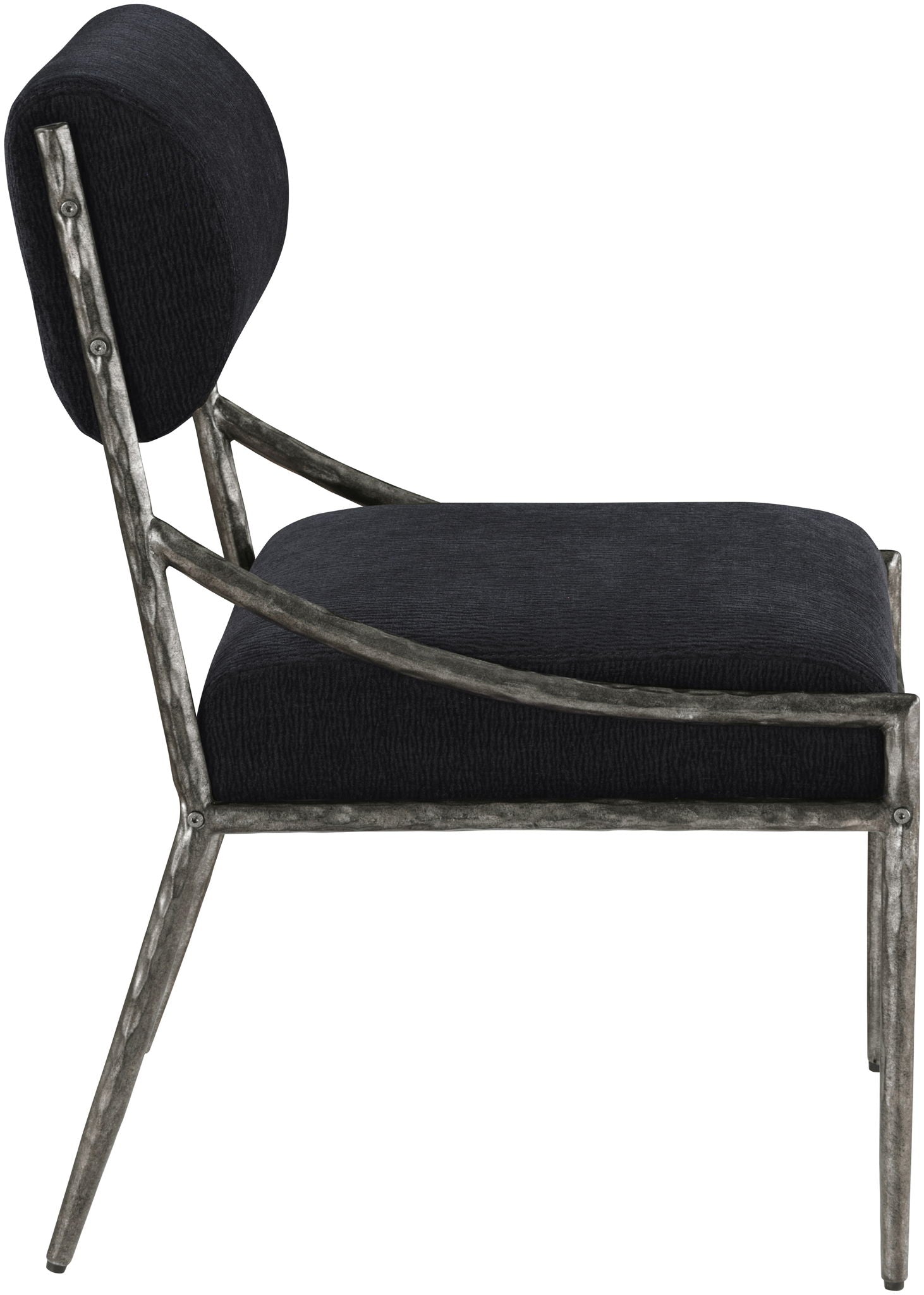 Bastille - Upholstered Dining Side Chair (Set of 2) - Silver Frame