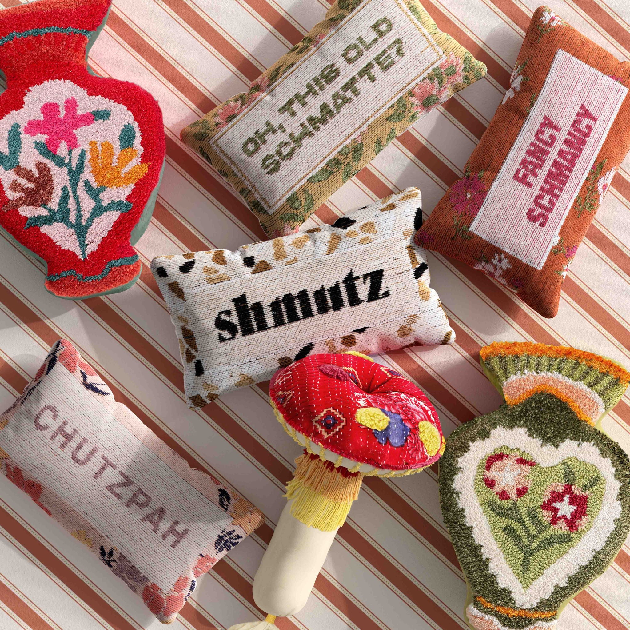 Judaica - Chutzpah Woven Pillow - Jacquard