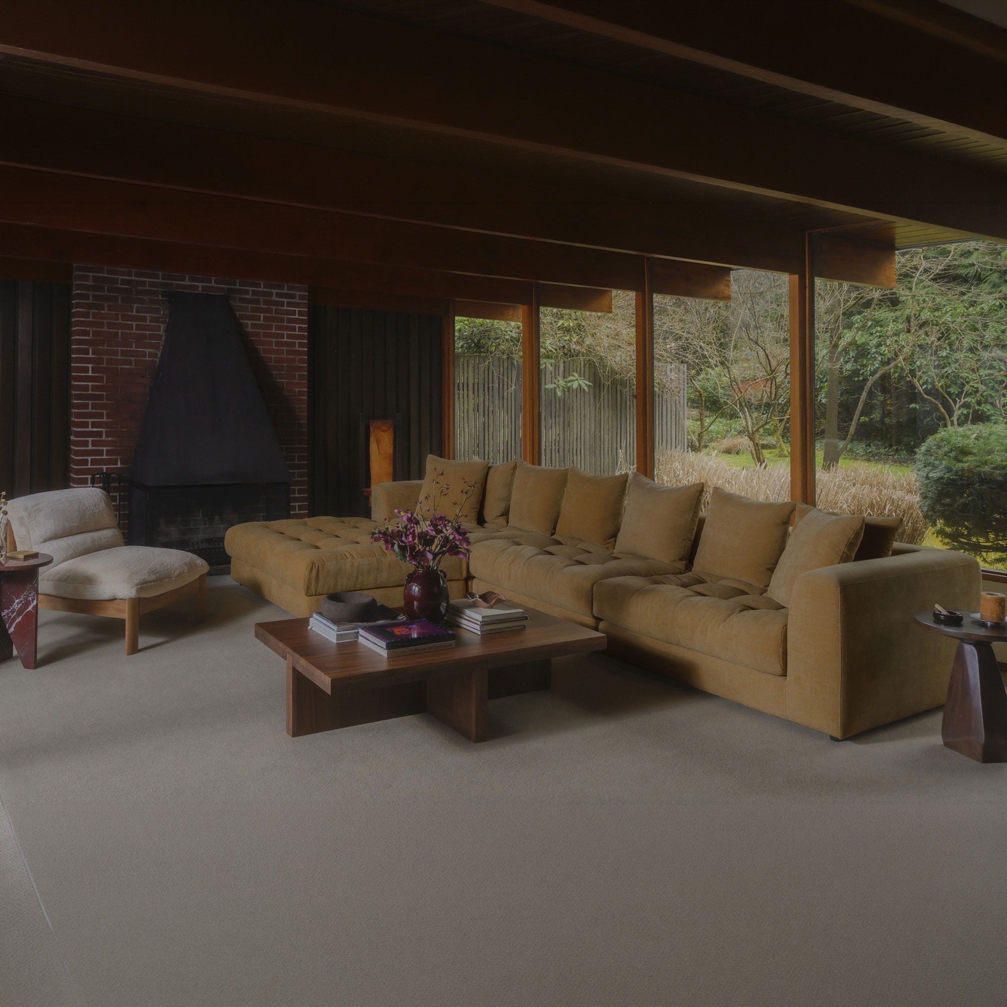 Davie - Left Arm Facing Chair - GoldenYellow
