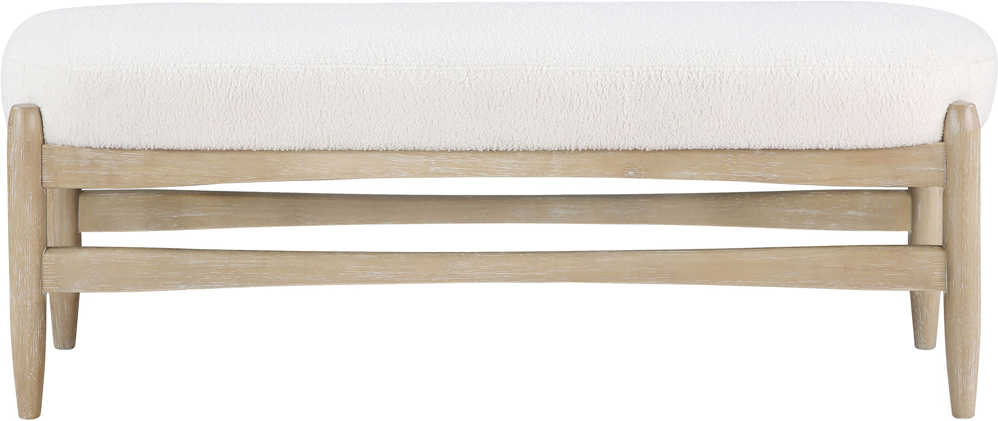 Briar - Faux Sheepskin Upholstered Bench