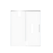 Frameless Single Sliding Shower Door With Handle
