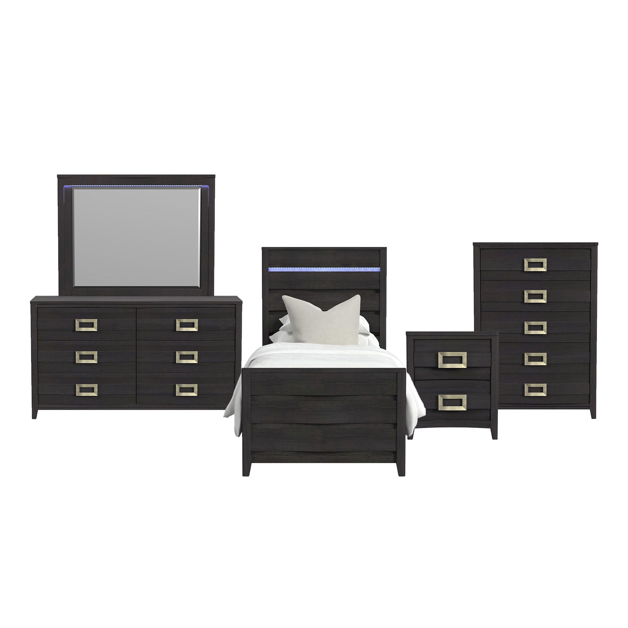 Tobias - Bedroom Set With LED