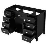 Bathroom Vanity Cabinet Only With 2 Soft Close Doors And 8 Drawers