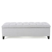 Glouster - Storage Ottoman - Light Gray