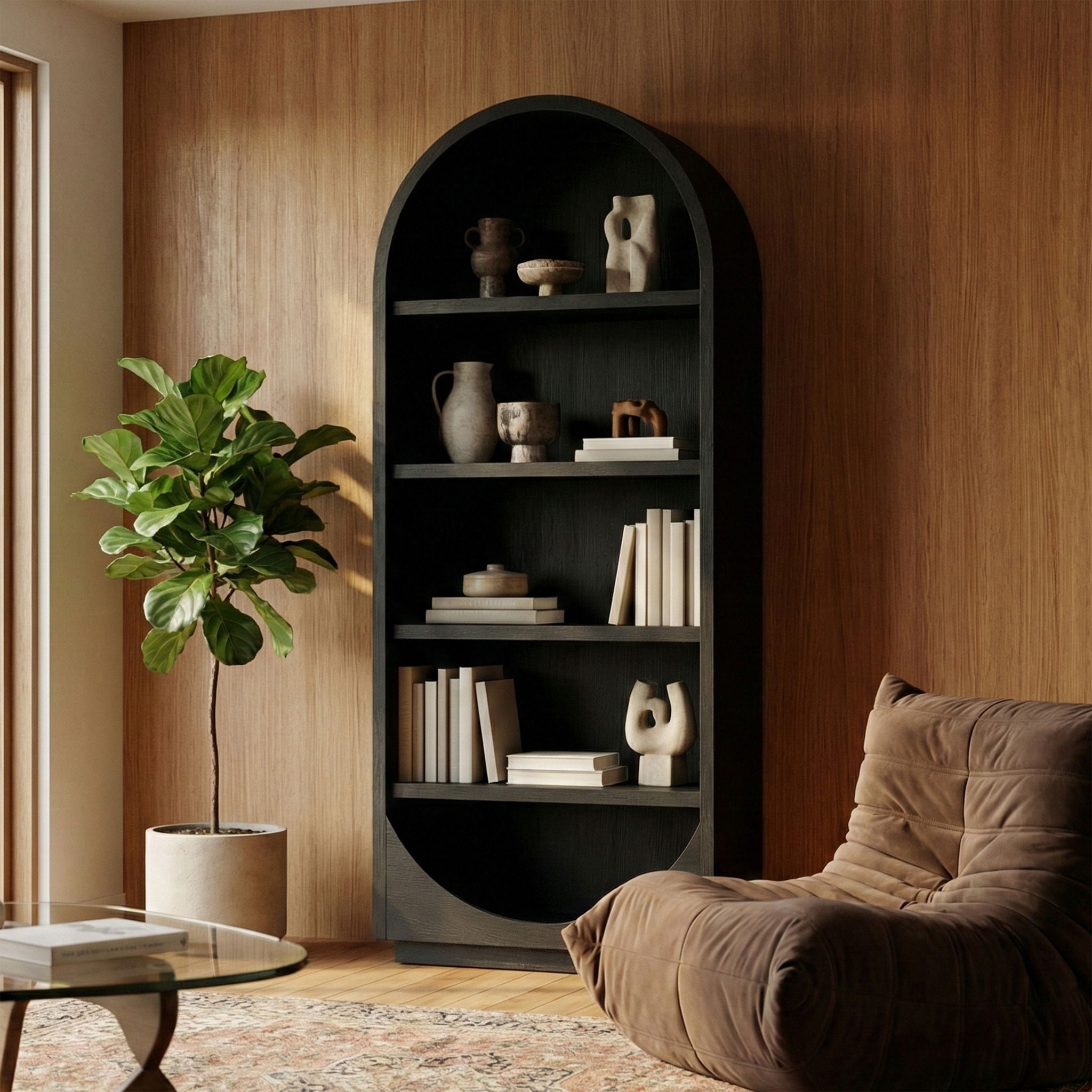 Hearth - Oak Veneer And Solid Wood Bookcase
