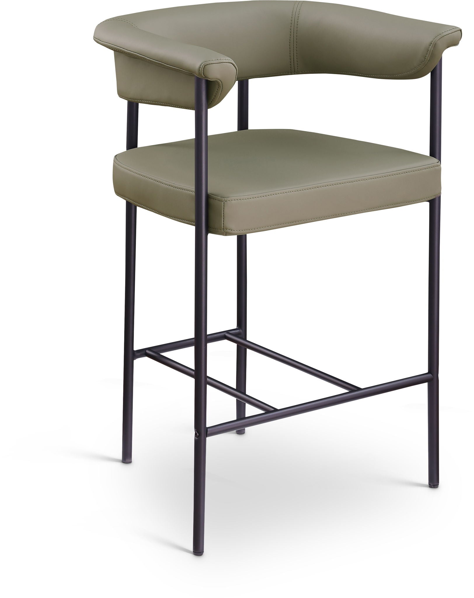 Malin - Faux Leather Counter Stool (Set of 2)