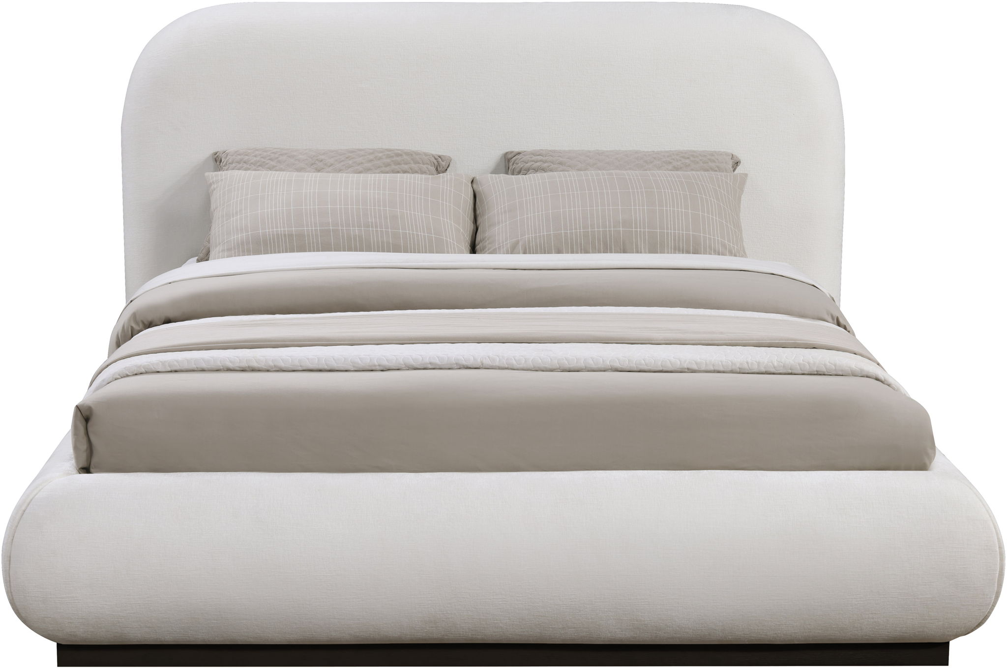 Vaughn - Chenille Bed With Black Base