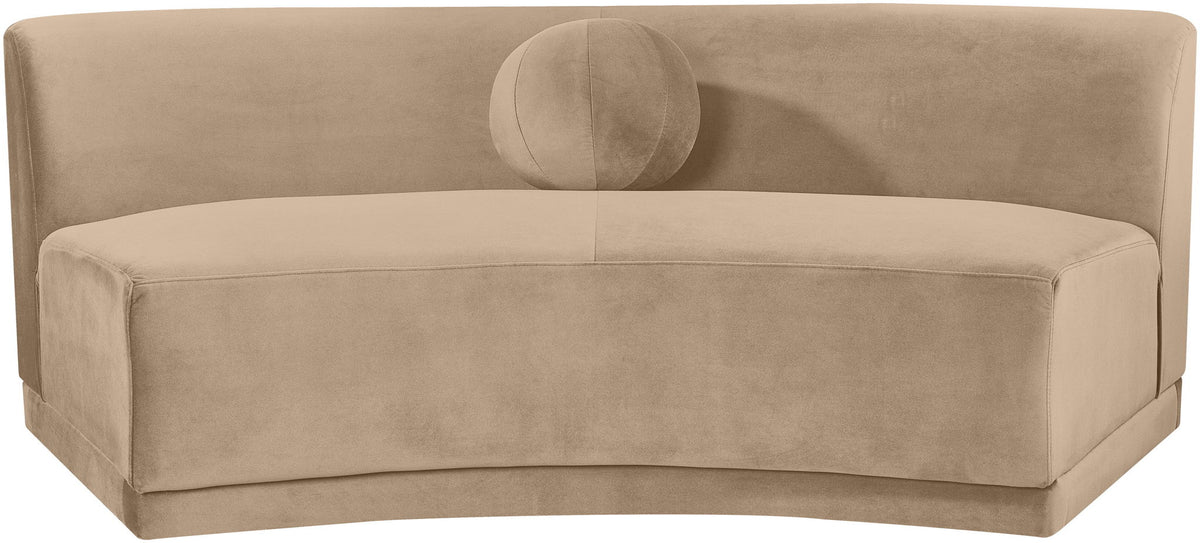 Avra - Velvet Performance Fabric Upholstered Armless Sofa