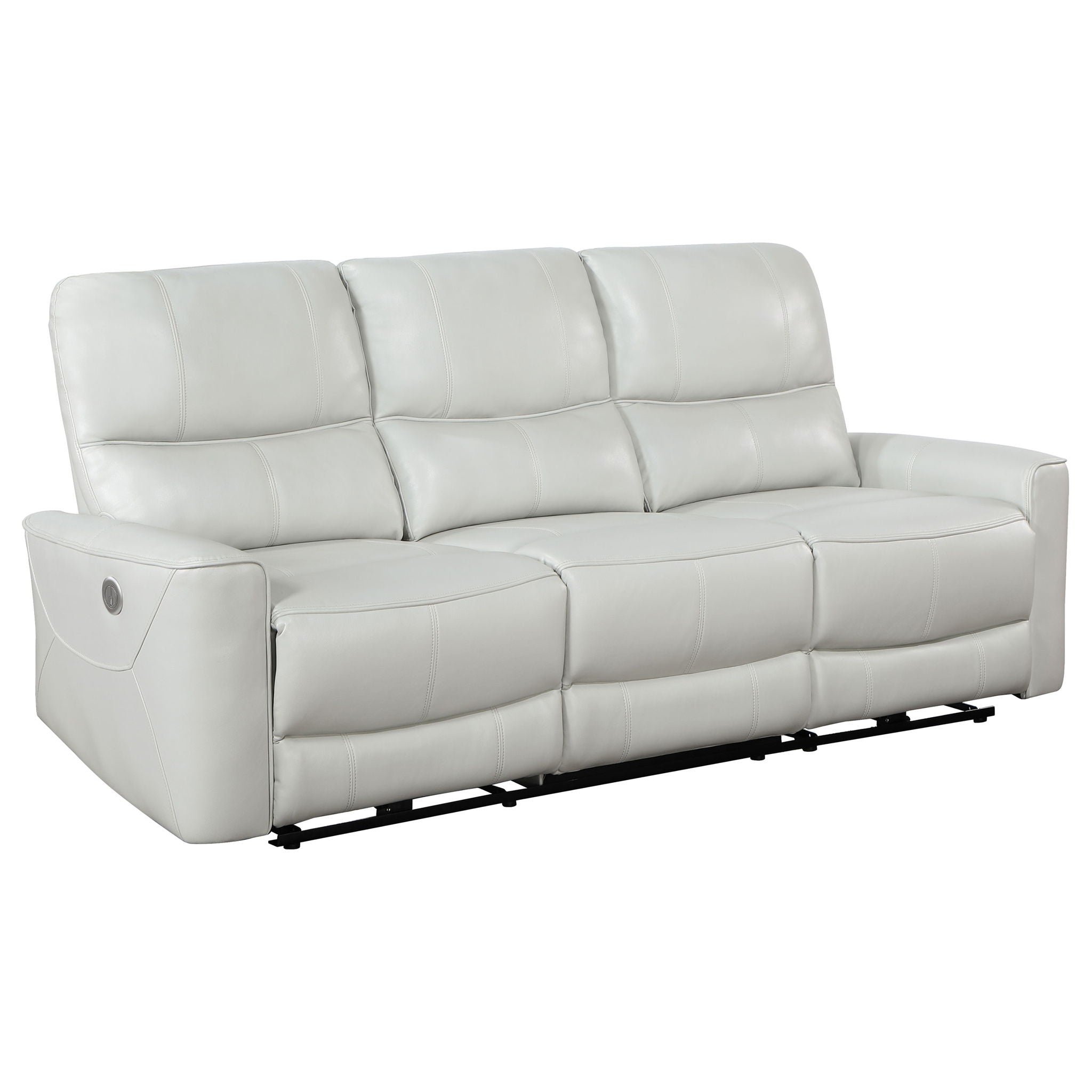 Amberly - 3 Piece Power Reclining Sofa Set - Light Gray