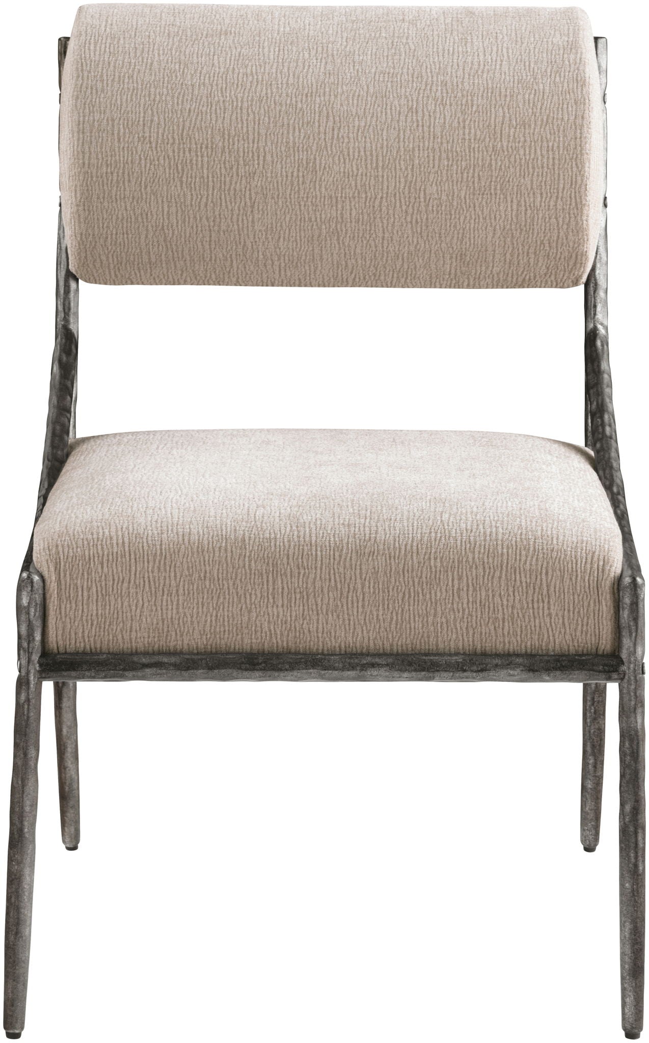 Bastille - Upholstered Dining Side Chair (Set of 2) - Silver Frame