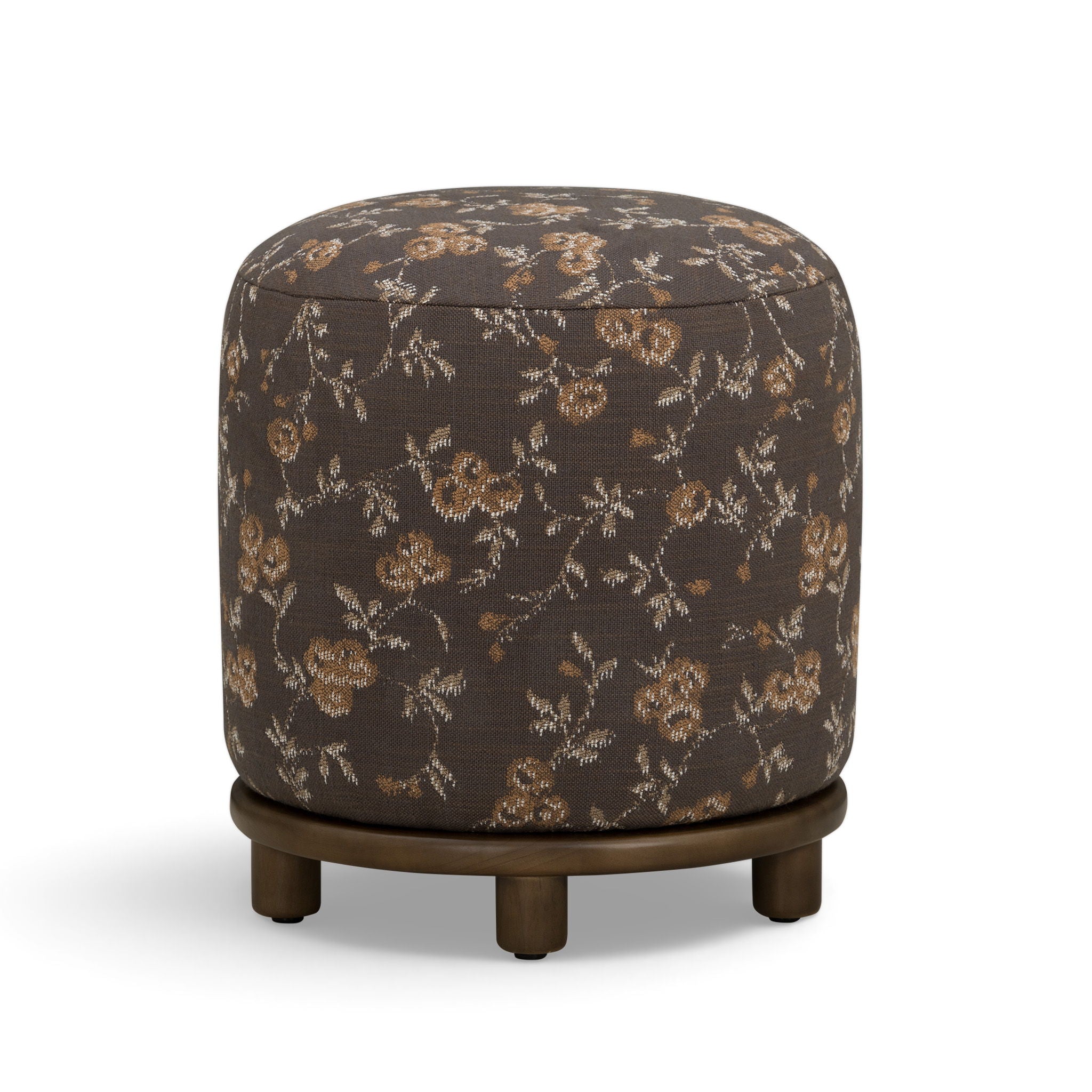 Bisou - Floral Jacquard Ottoman