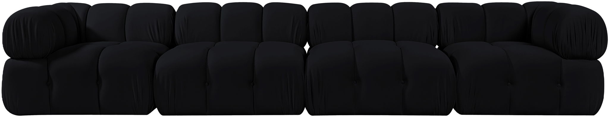 Orin - Fabric Velvet 4 Piece Modular Sofa