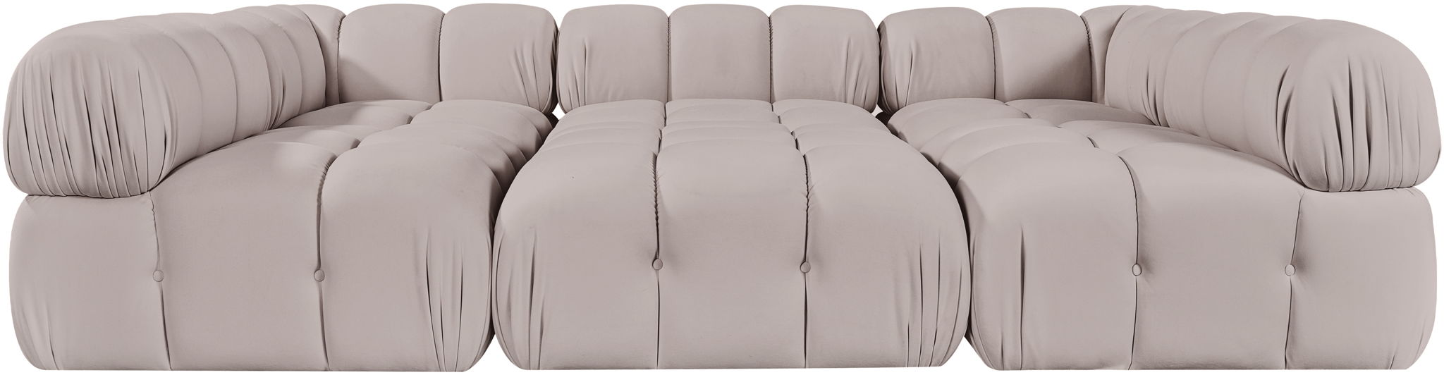 Orin - Velvet 6 Piece Modular Sectional