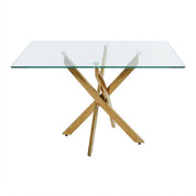 Rectangular Dining Table For Home Kitchen - Gold