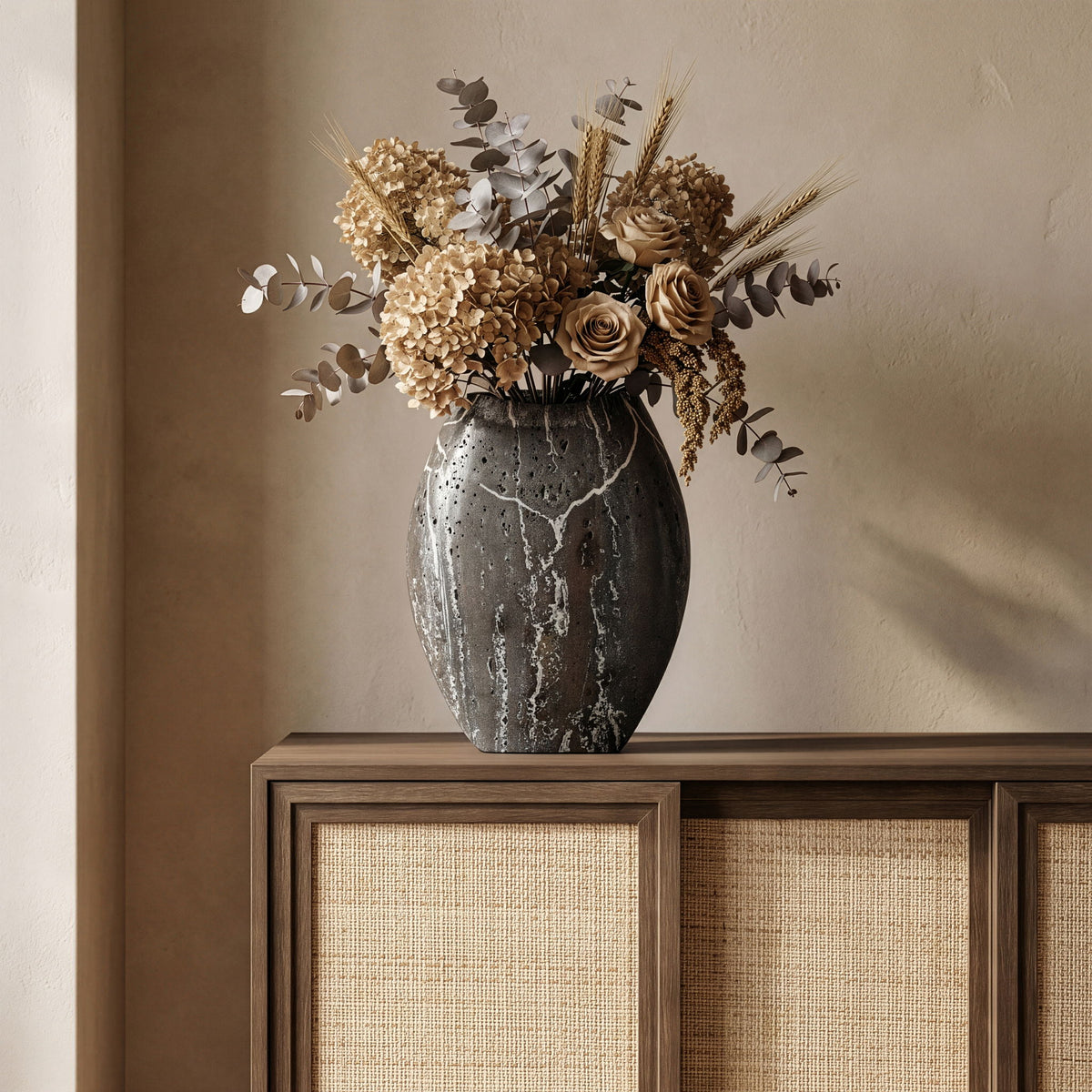 Sadie - Travertine Vase