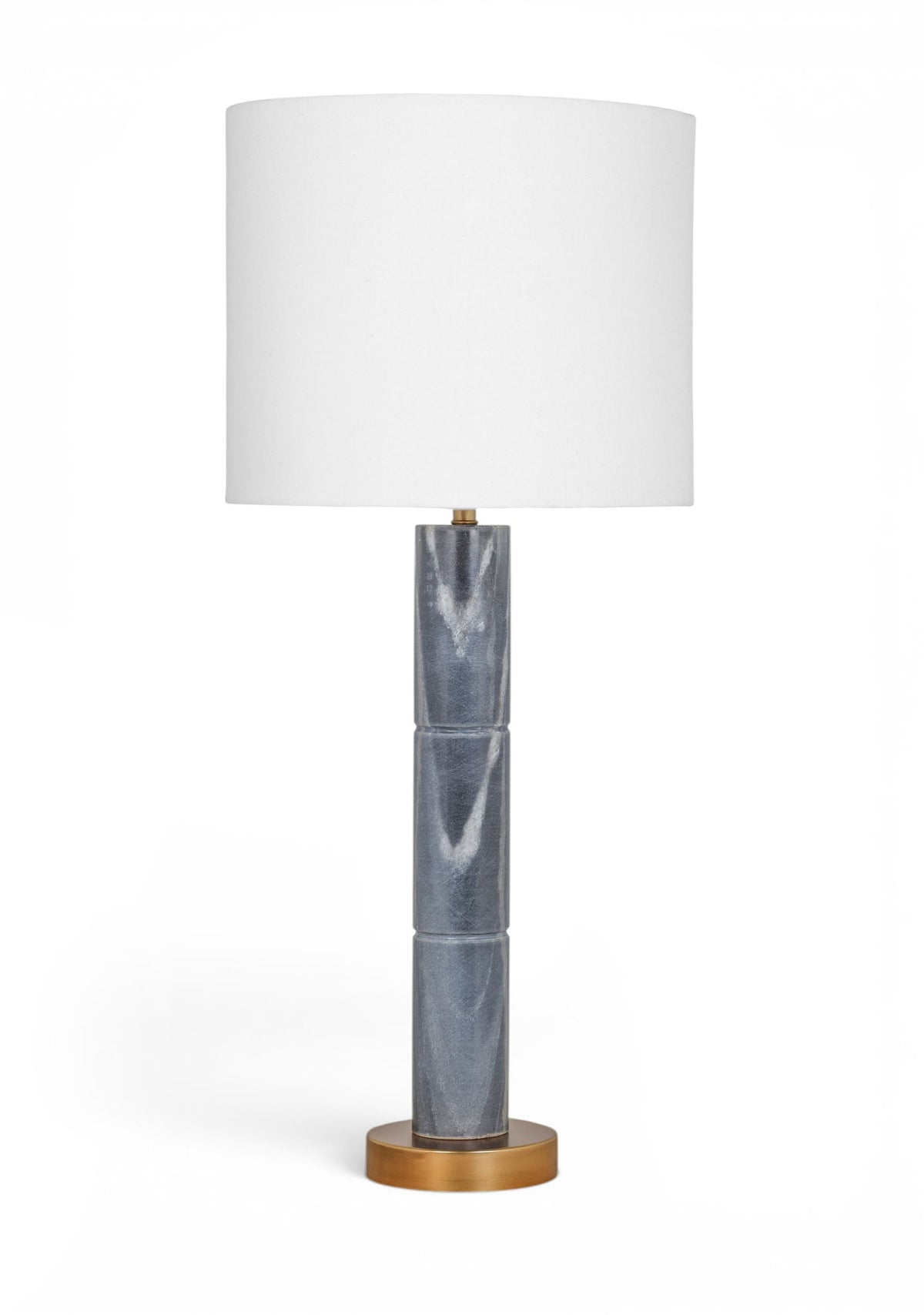 Opaline - Linen Textured Fabric And Brass Table Lamp