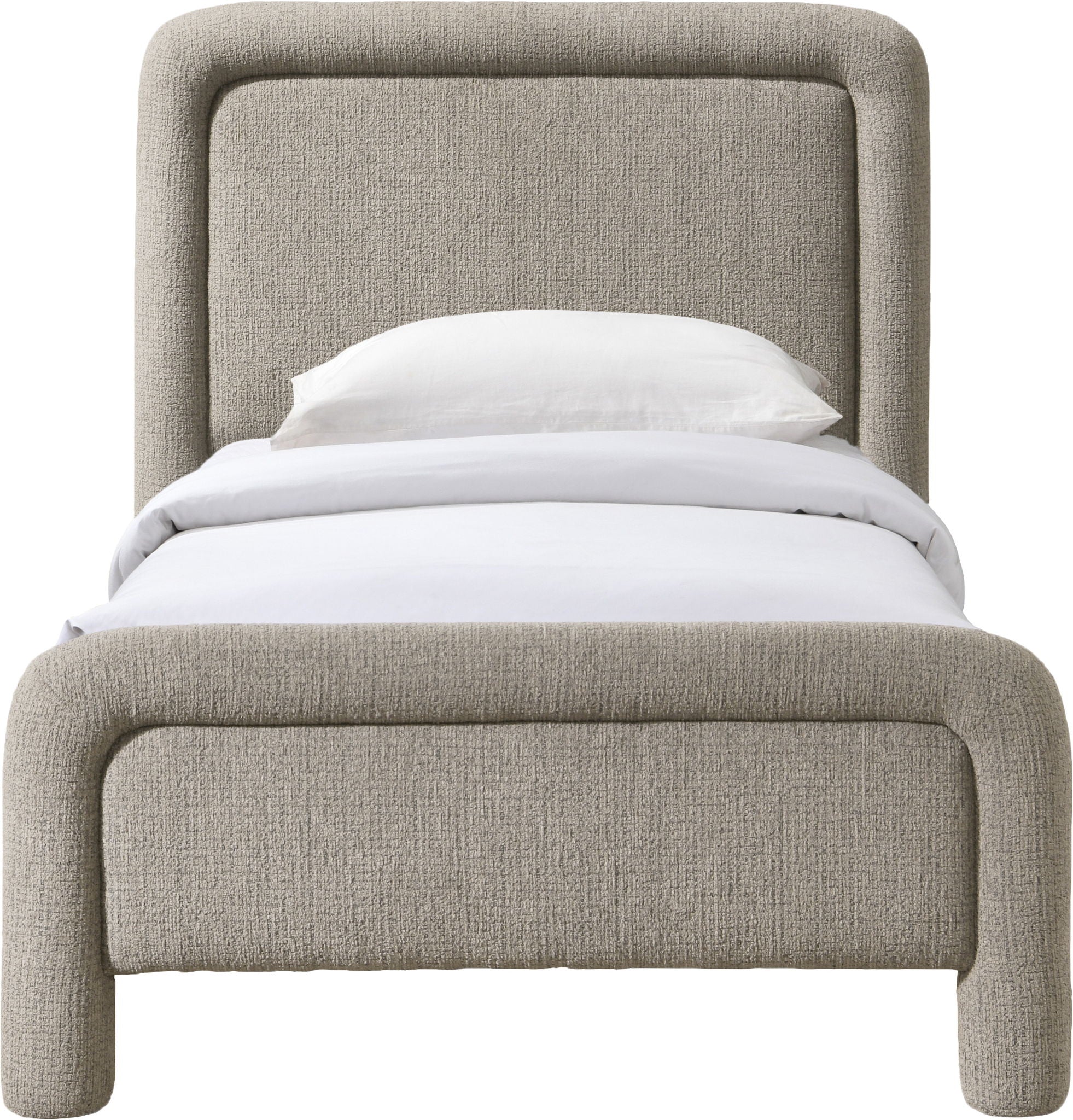 Baylor - Fabric With Interwoven Chenille Upholstered Bed