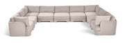 Hammond - Velvet Performance Fabric Upholstered 9 Piece Sectional