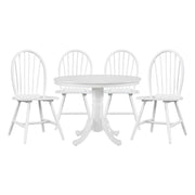Shelby - 5 Piece Dining Room Set (Table & 4 Side Chairs) - White