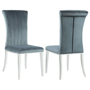 Tufted Side Upholstered Dining Chair (Set of 2) - Gray