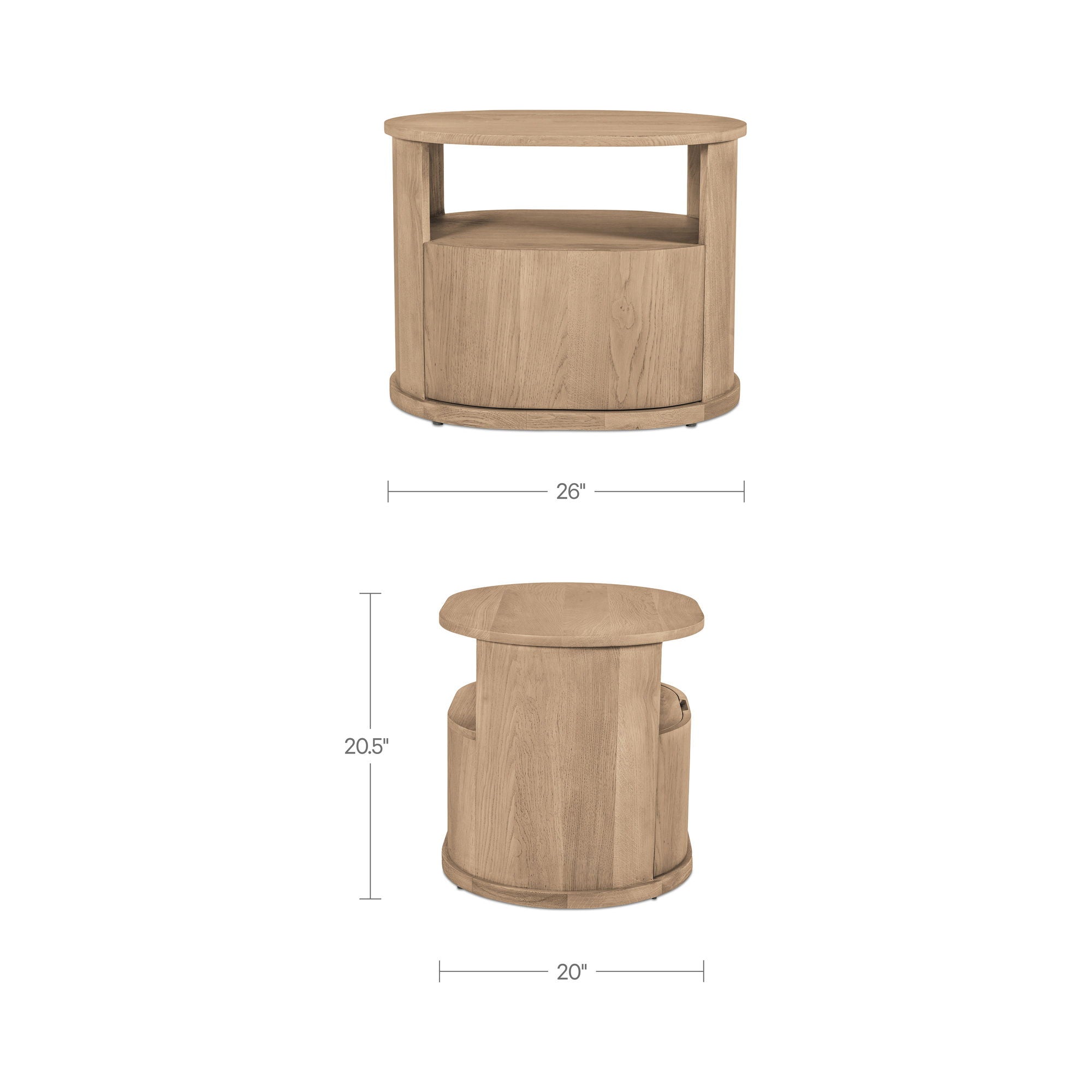 Tommy - Nightstand - Natural