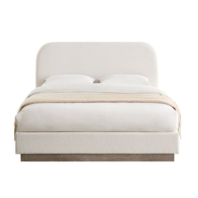 Linton - Upholstered Platform Bed With Curved Headboard
