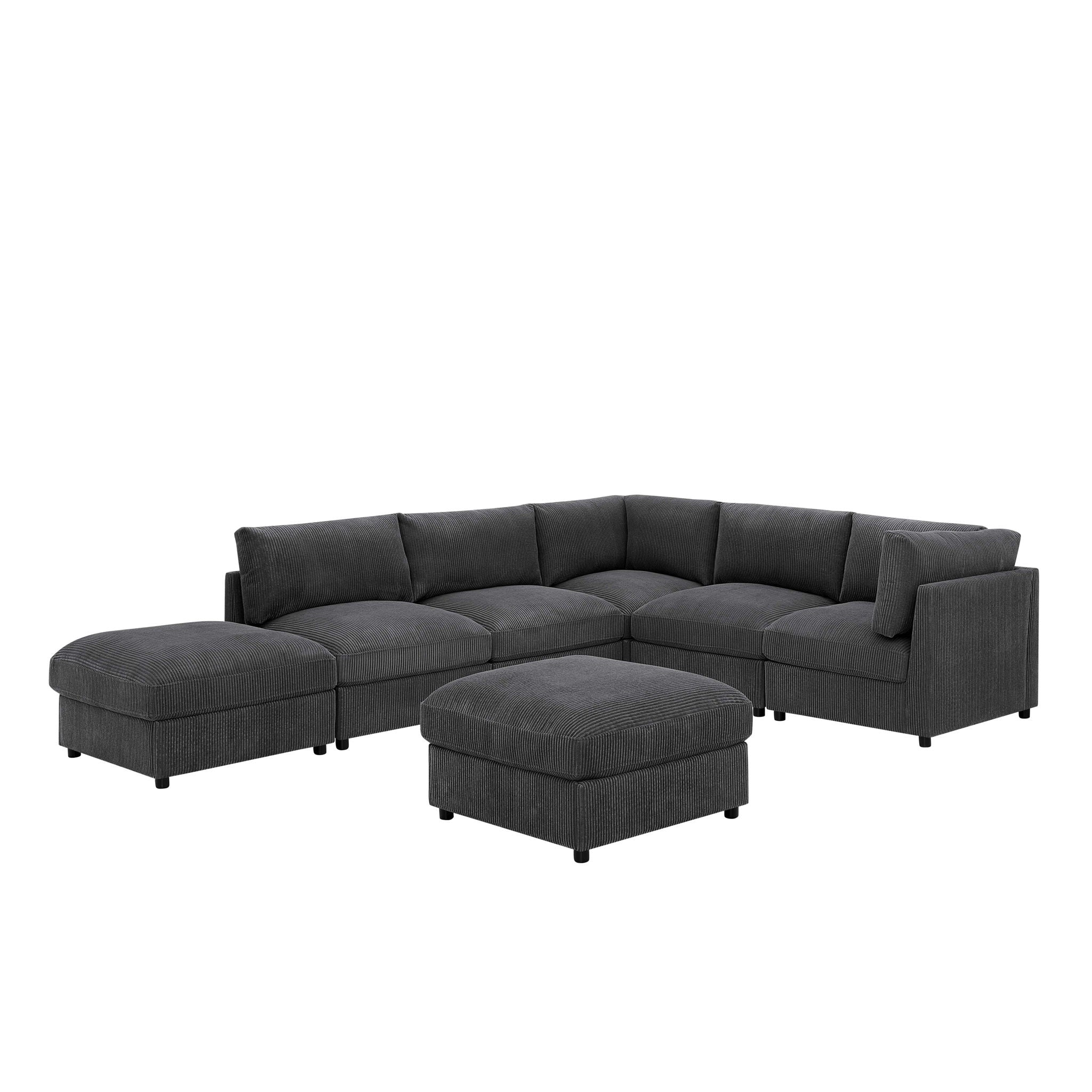 Modern Reversible Modular Sectional