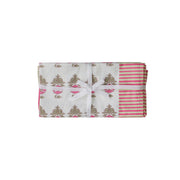 Crissy - Cotton Canvas Printed Napkins (Set of 4) - Pink Vintage Floral