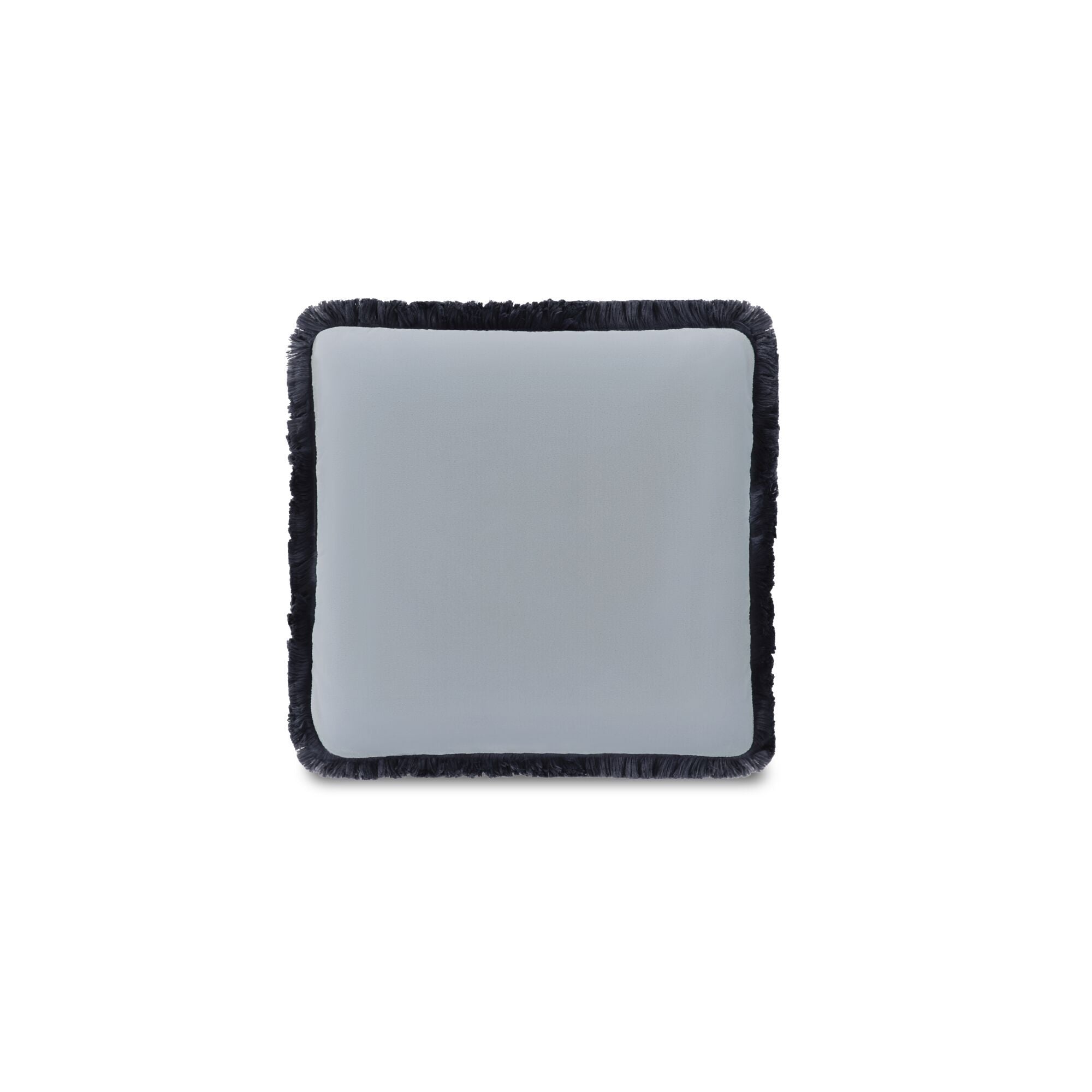 Yasmin - Square Cushion Faux Mohair - Light Blue