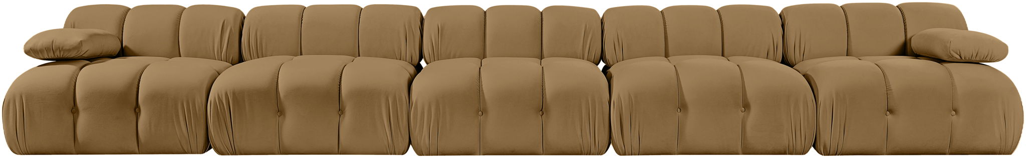 Orin - Velvet 5 Piece Modular Armless Sofa
