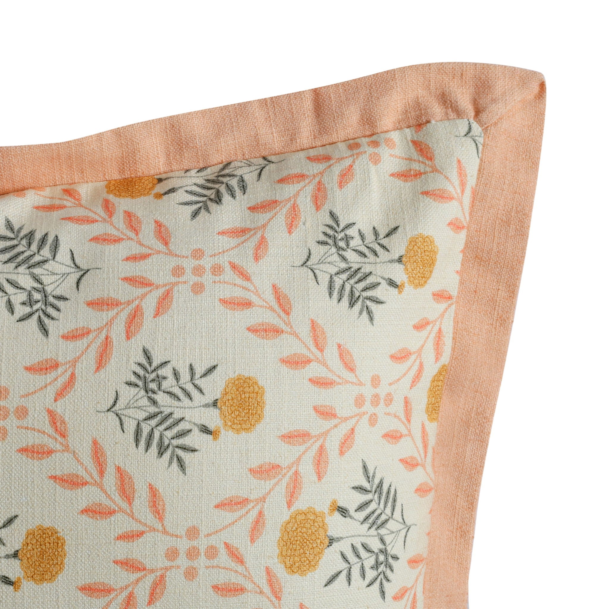 Dolce - 20" Natural Cotton Throw Pillow - Blush Pink