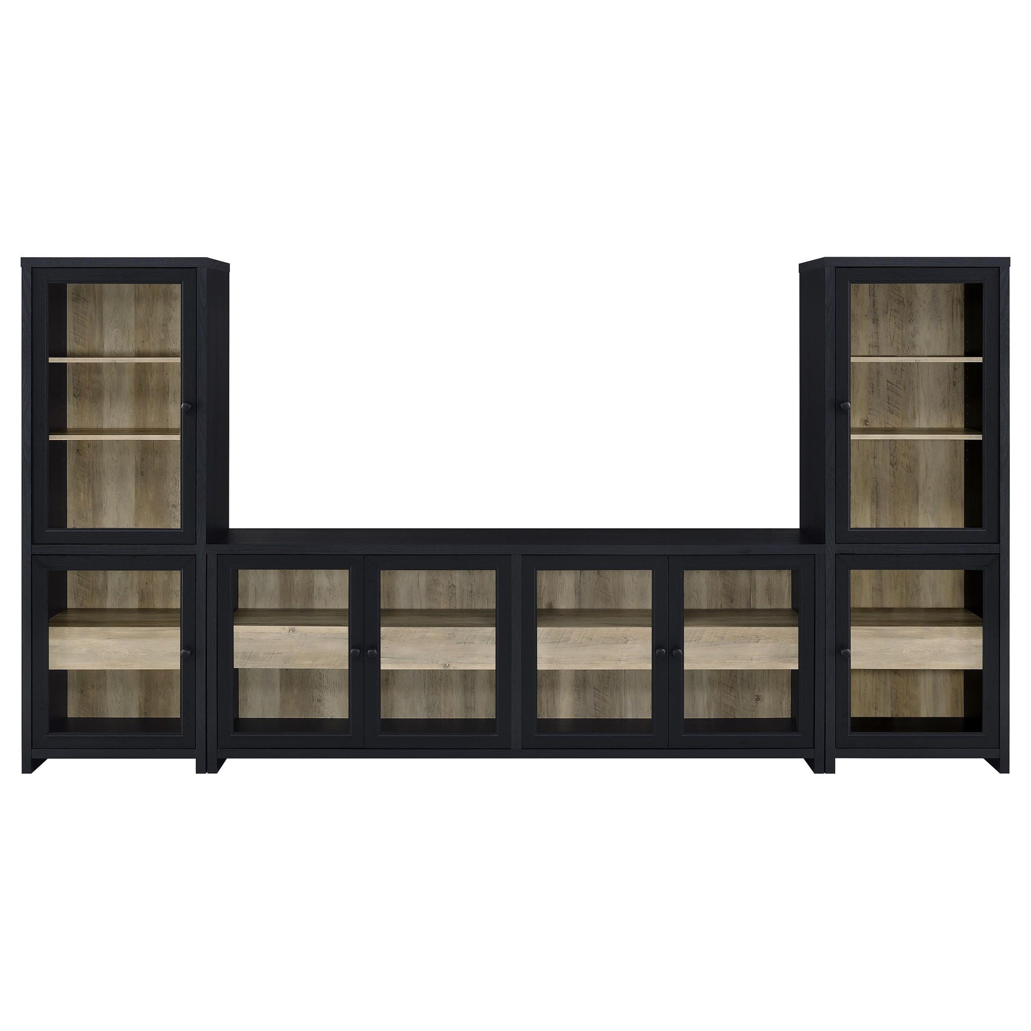 Kennison - 3 Piece Entertainment Center - Black