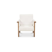 Bauer - Accent Chair - Cream / White / Light Brown