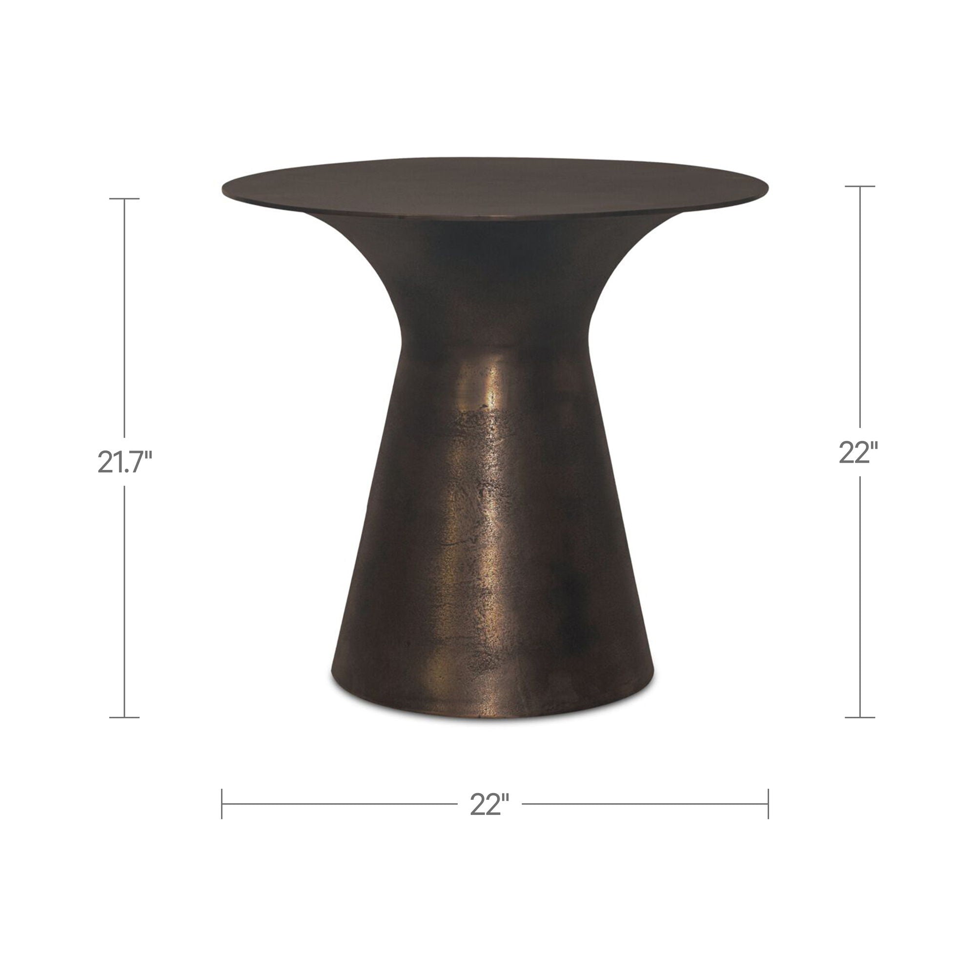 Bardo - Outdoor Side Table - Deep Bronze
