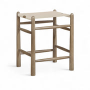 Santos - Backless Counter Stool With Stained Brown Base