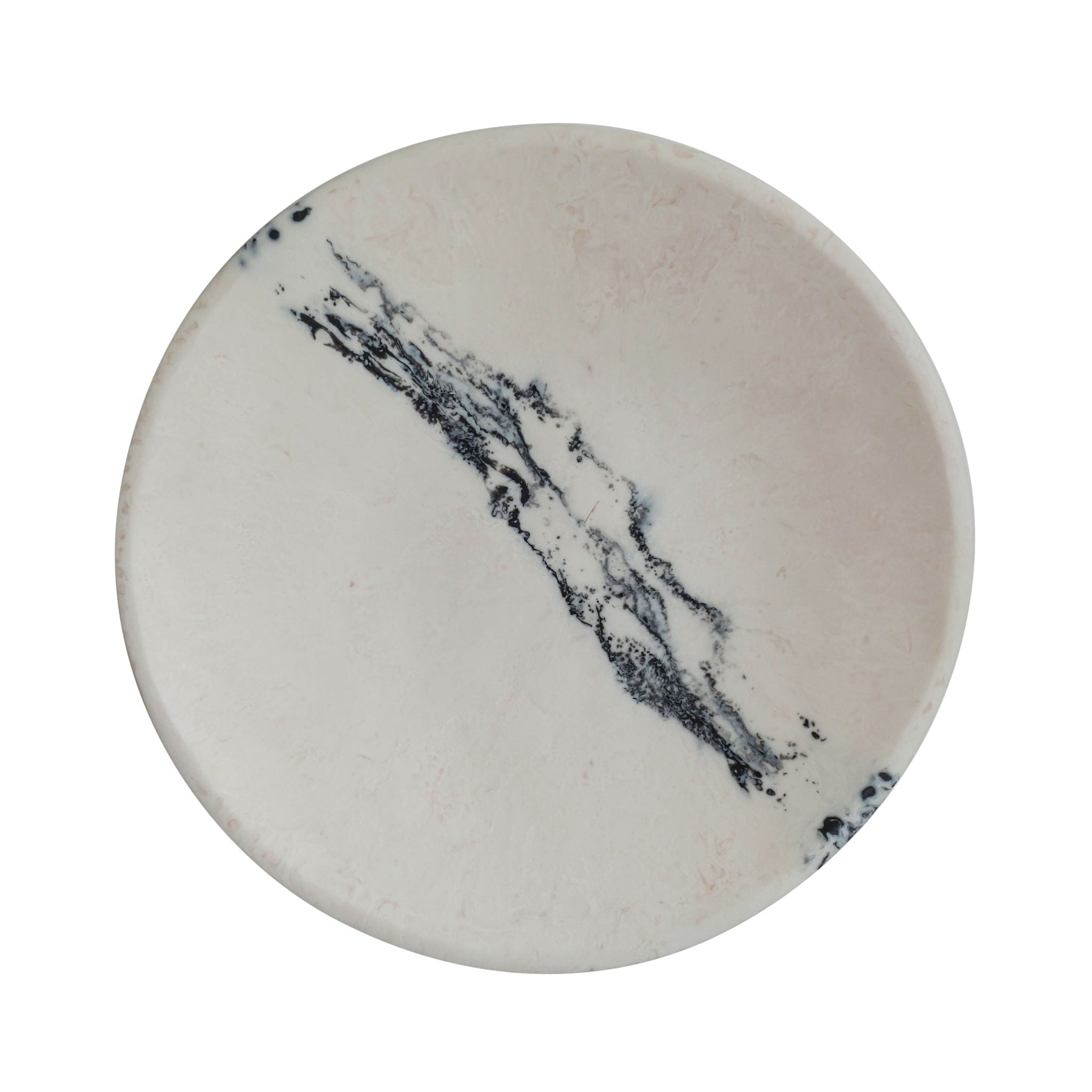 Ikani - Resin Serving Plate - Black / White