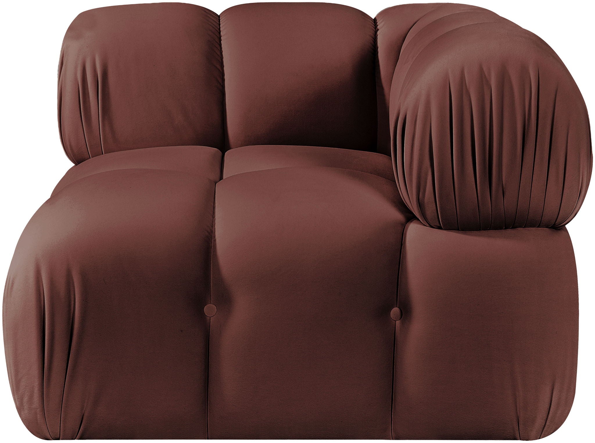 Orin - Velvet Performance Fabric Upholstered Modular Corner Chair