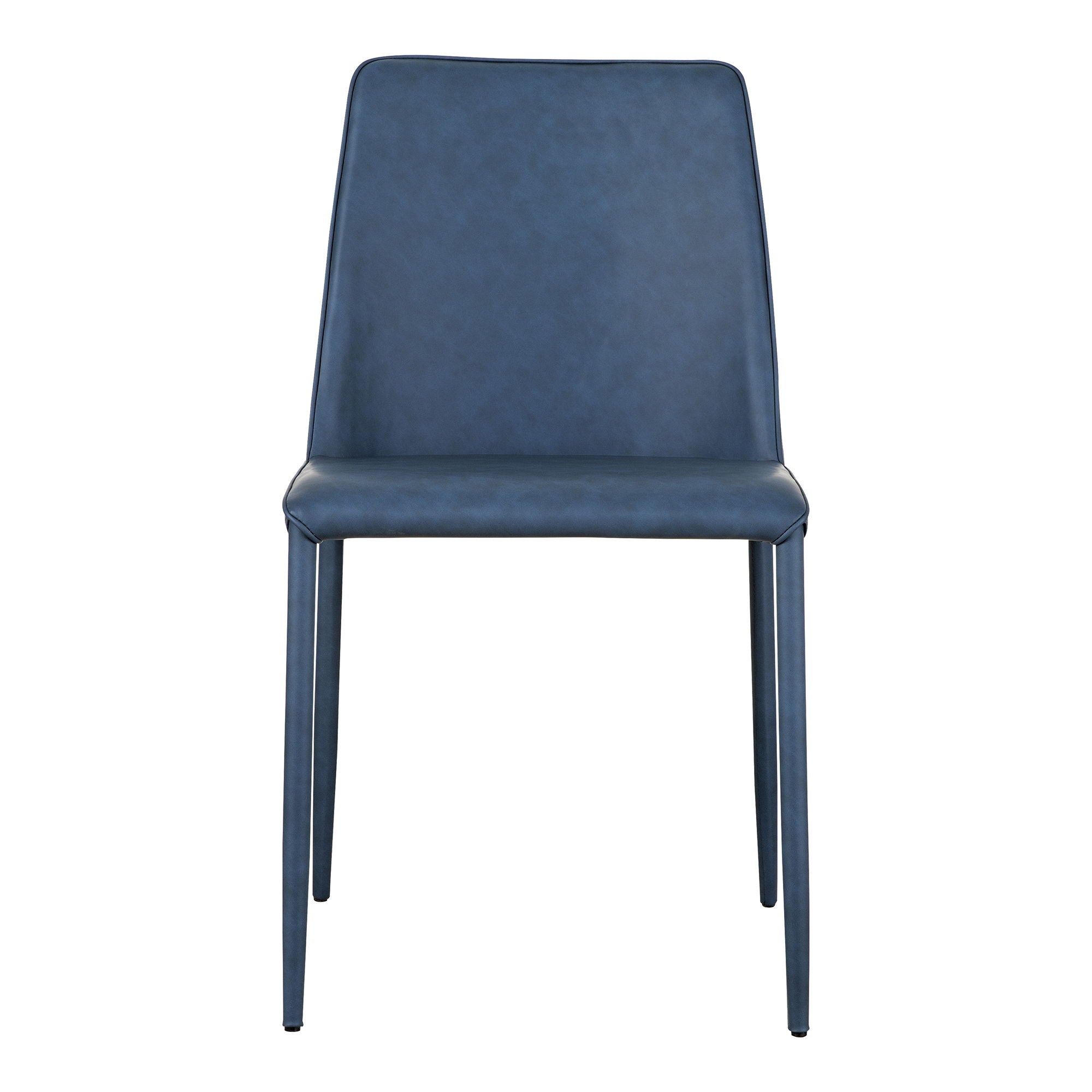 Nora - Vegan Leather Dining Chair (Set of 2) - Ocean Cavern Gray