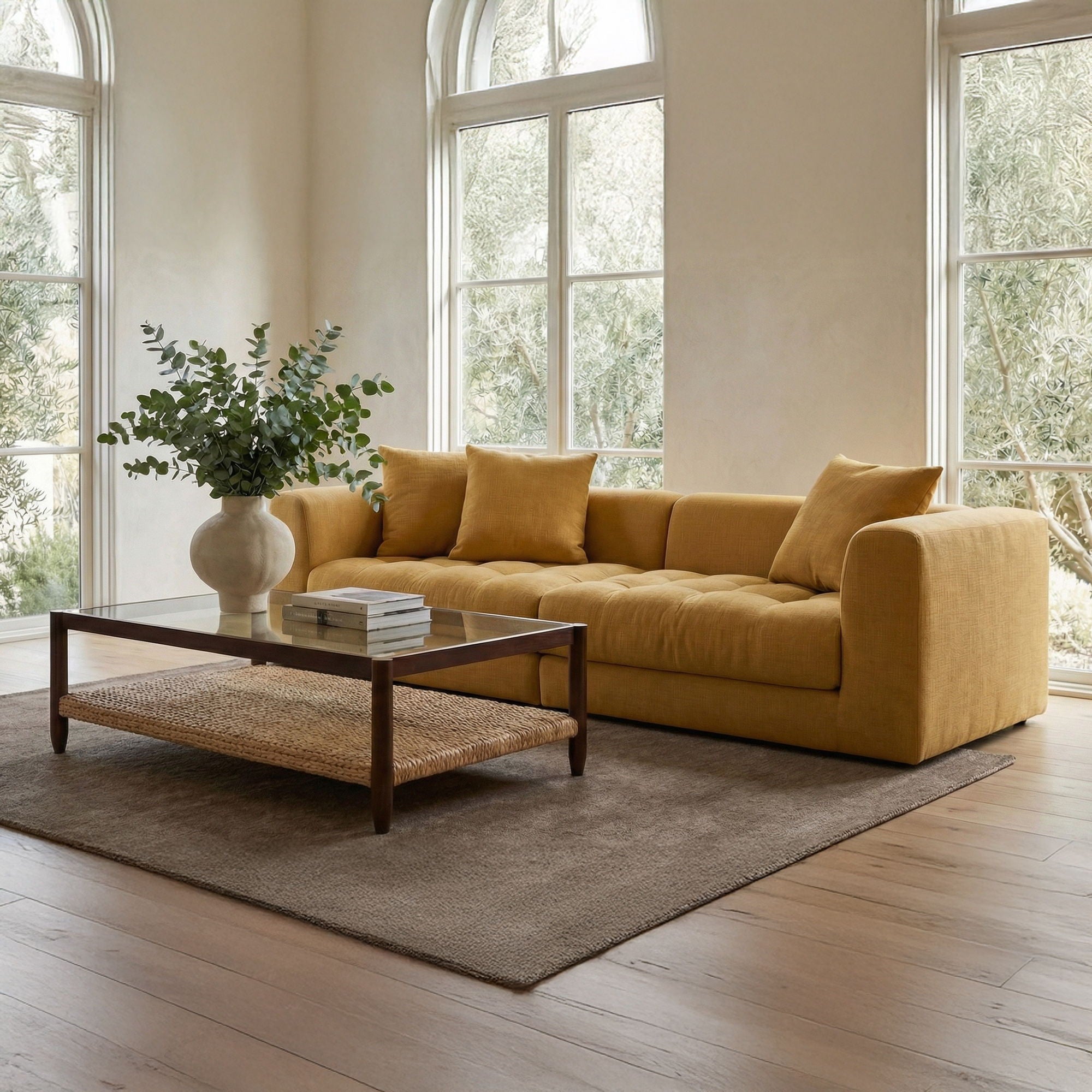 Davie - Modular Sofa - Golden Yellow