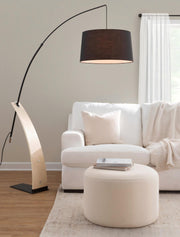Robyn - Floor Lamp - Natural / Black