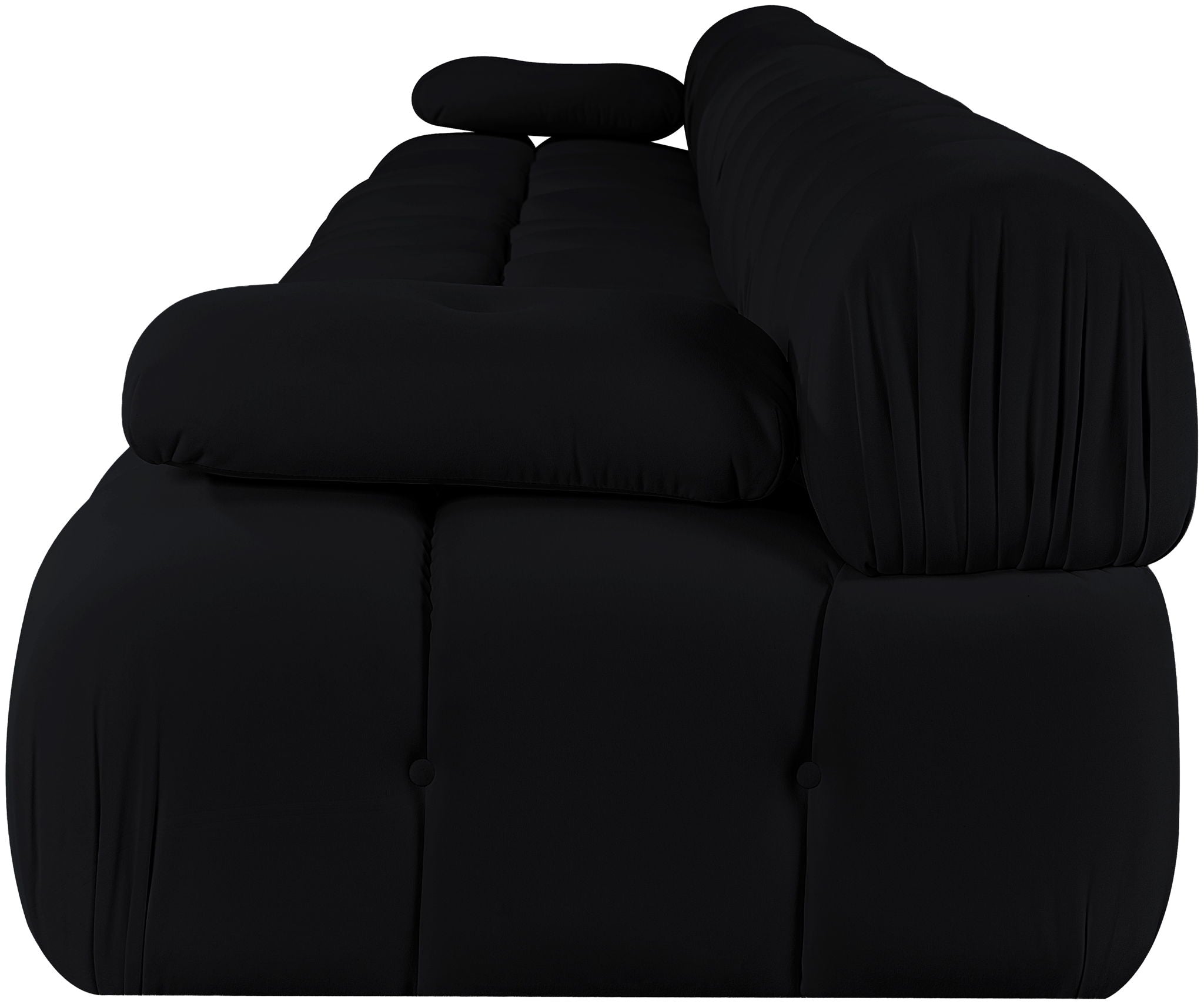 Orin - Velvet 5 Piece Modular Armless Sofa